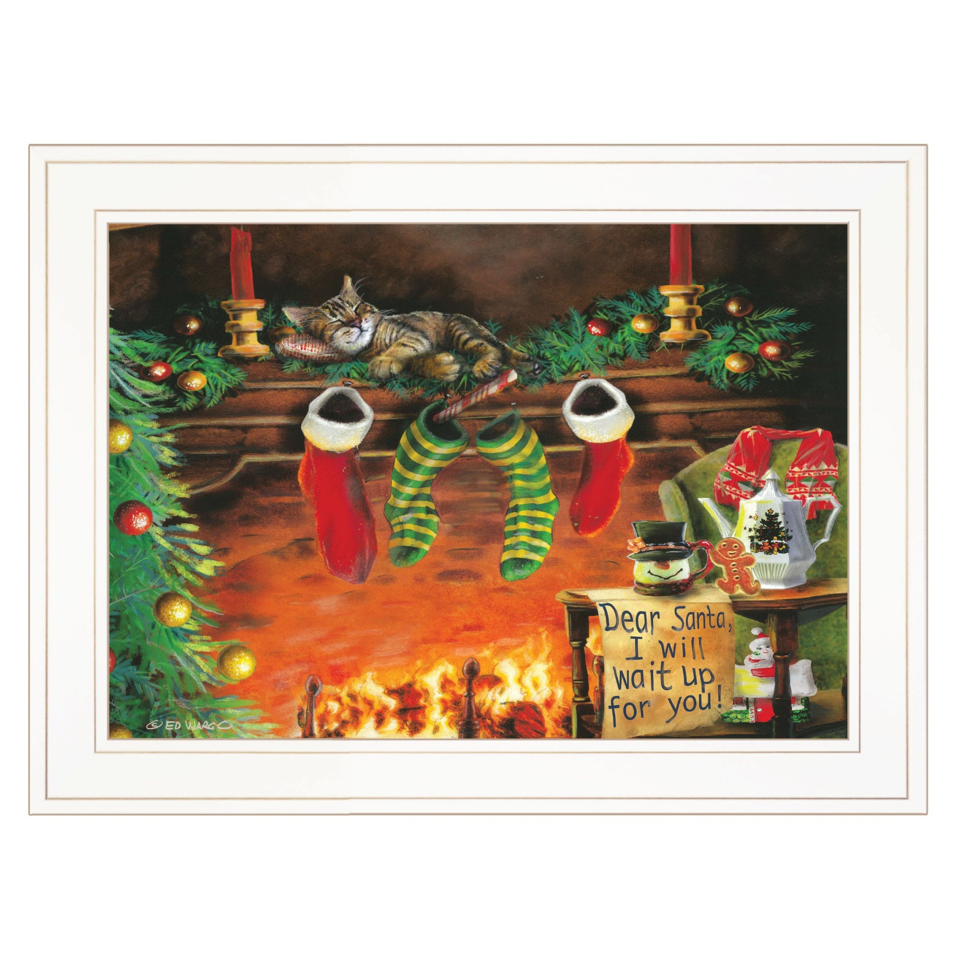 I Will Wait Up 2 White Framed Print Wall Art-1