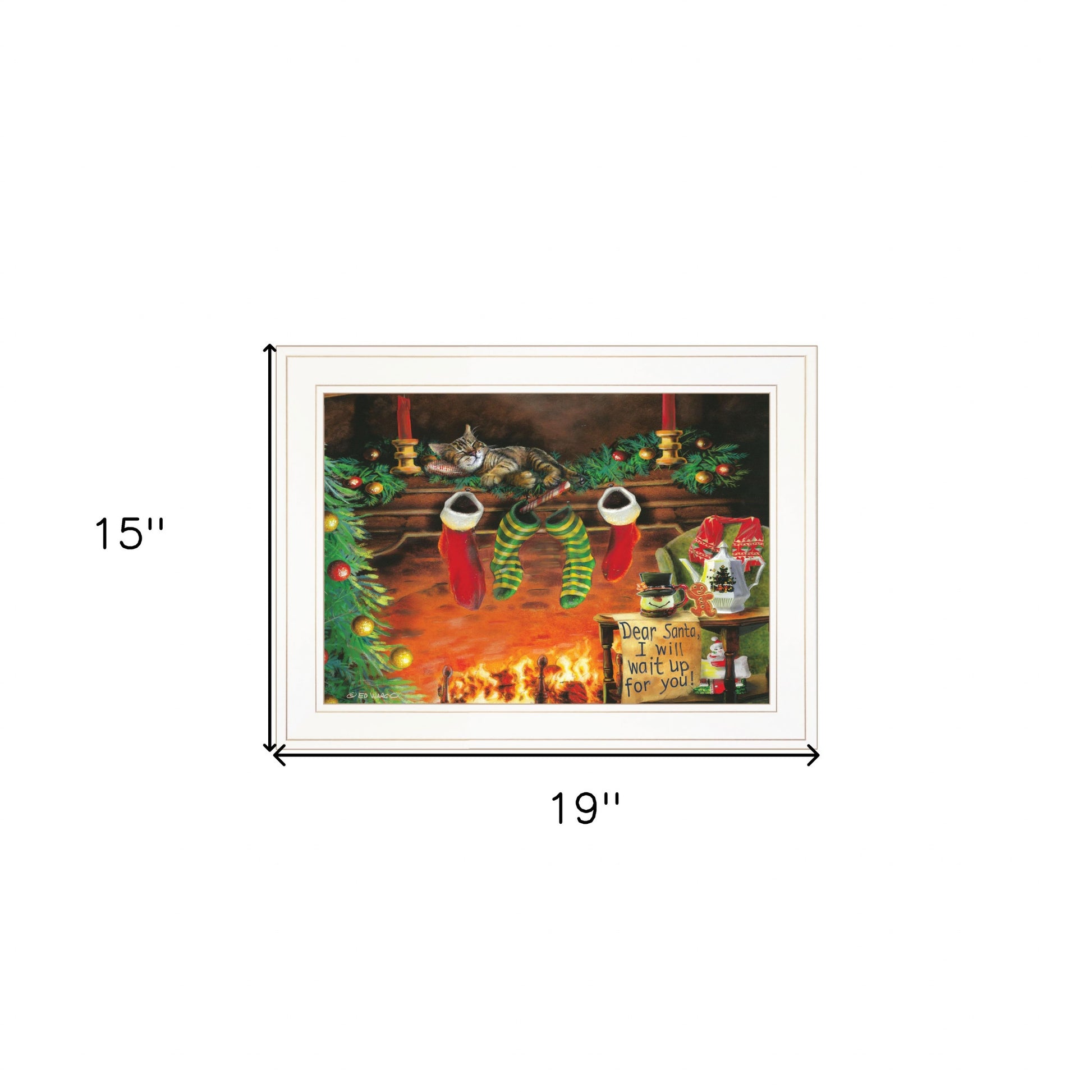 I Will Wait Up 2 White Framed Print Wall Art-4