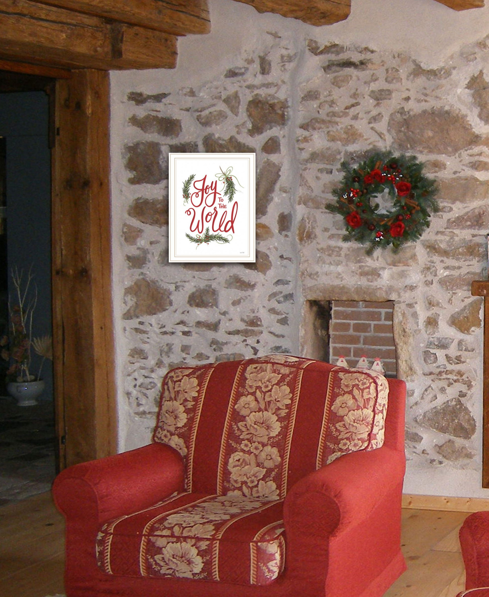 Joy to the World 1 White Framed Print Wall Art-3