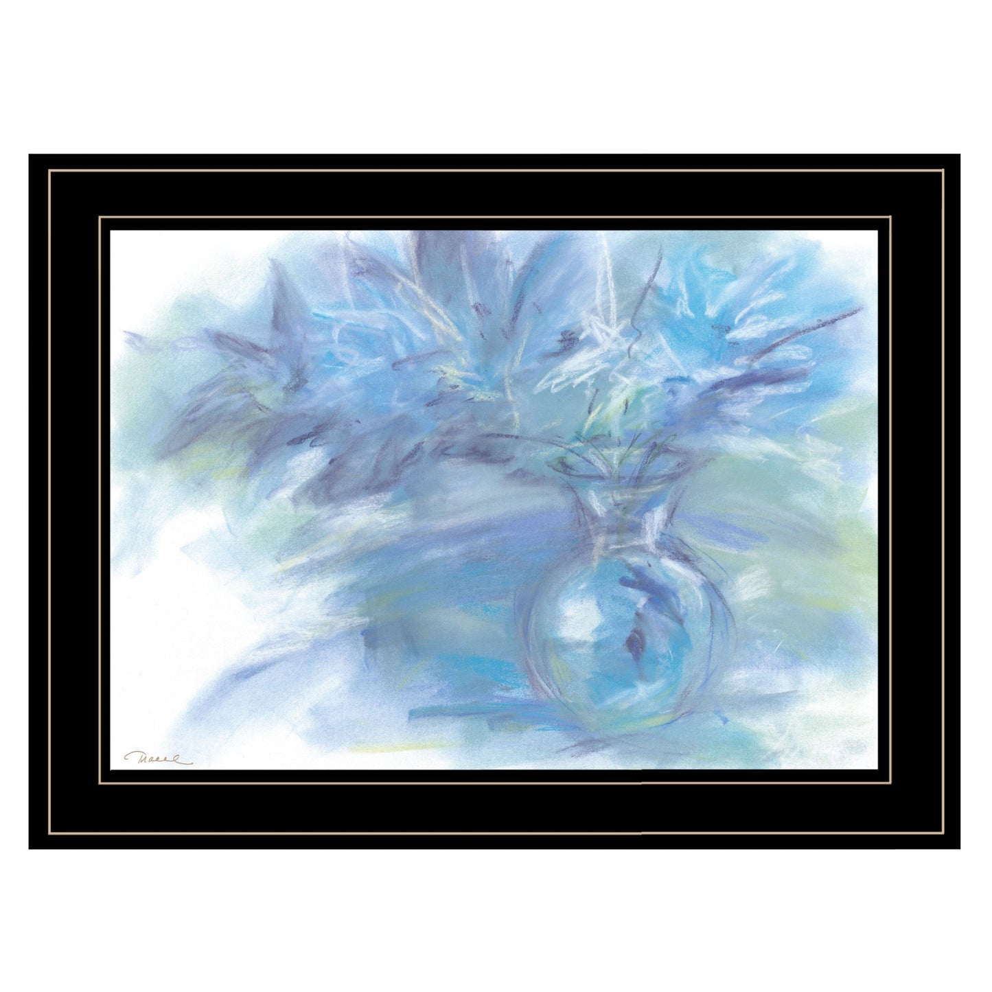 Morning Glory 3 Black Framed Print Wall Art-1